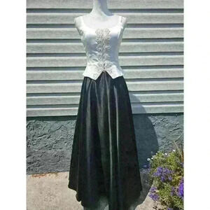 Dave And Johnny Vintage Prom Dress Size 4 Black And White